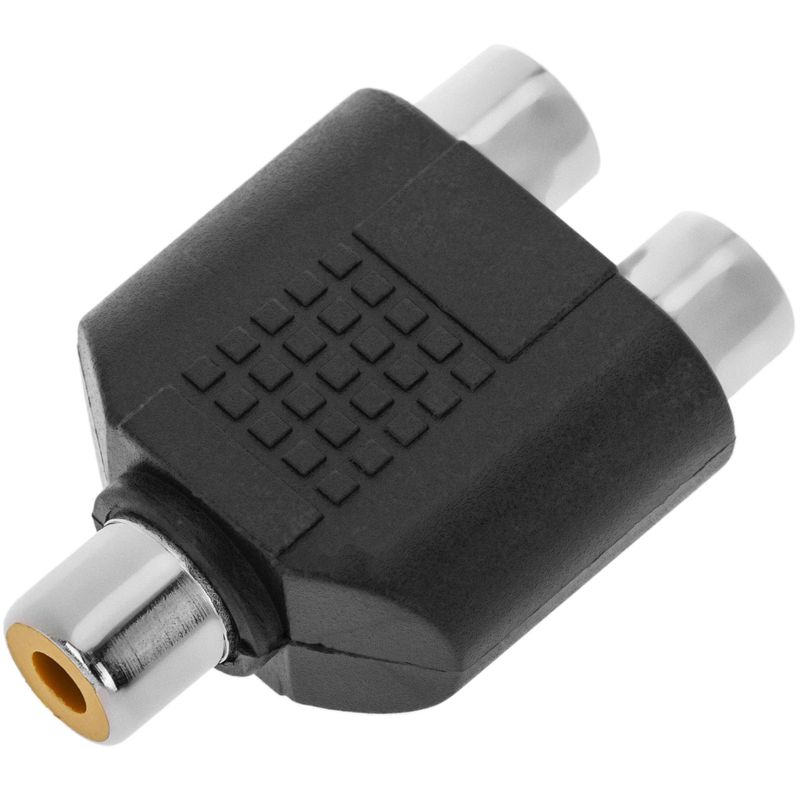 Adaptador RCA hembra a 2 RCA hembra - AY05500 - 01