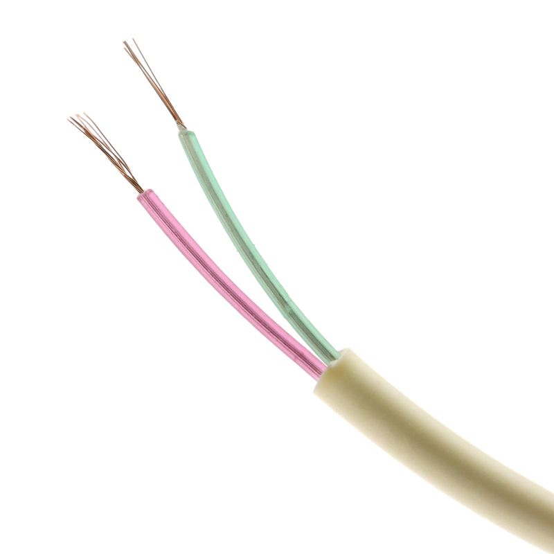 Bobina Cable Telefónico Redondo 2-Hilos Marfil (100m) - RT00600 - 01