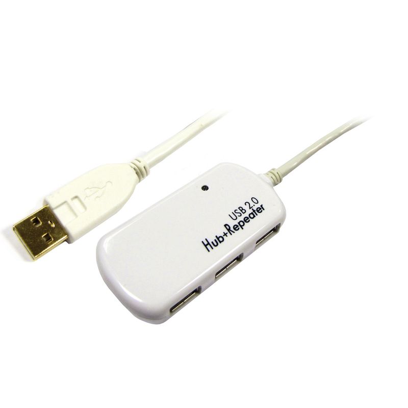 USB 2.0 Extensión Cable AM a 4 AH de 12m - UA00400 - 01