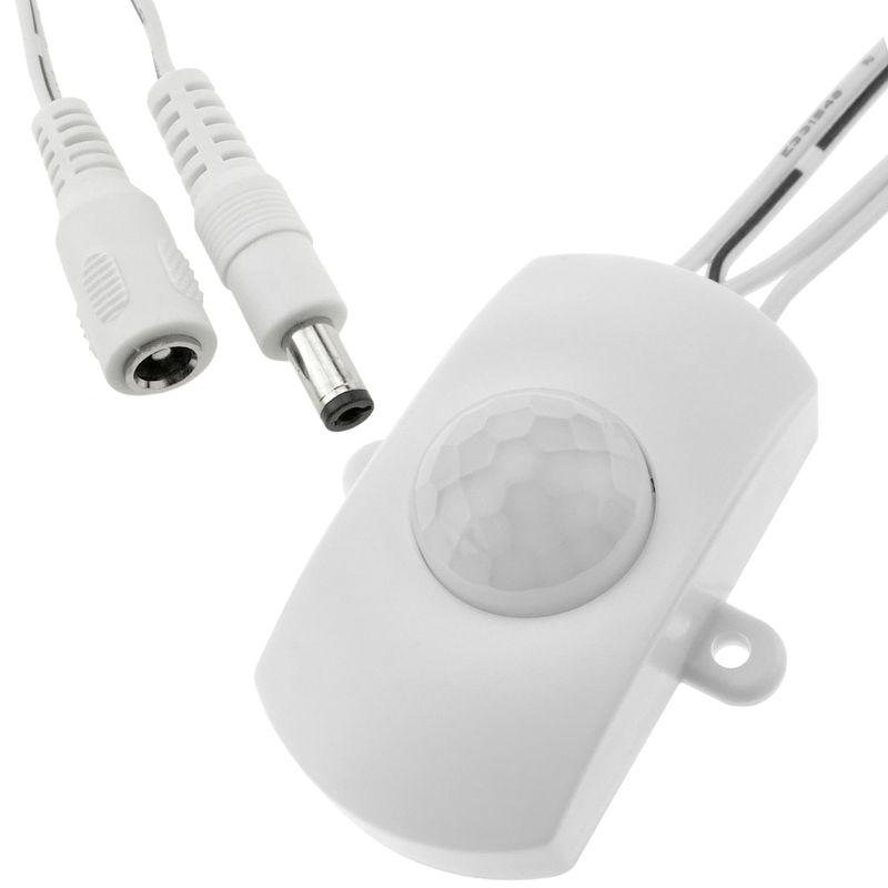 Detector de movimiento por infrarrojos 5 x 4 x 2.2 cm DC blanco - NG08400 - 01