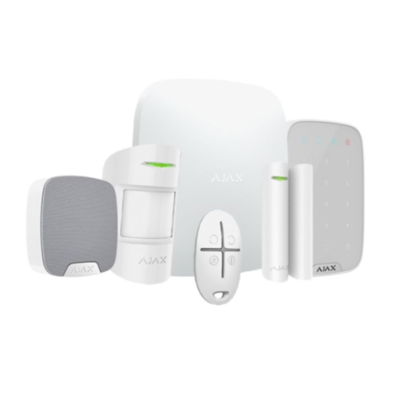 Ajax Hubkit W KS - Kit de alarma profesional Certificado Grado 2 - blanco - AJ-HUBKIT-W-KS - 01