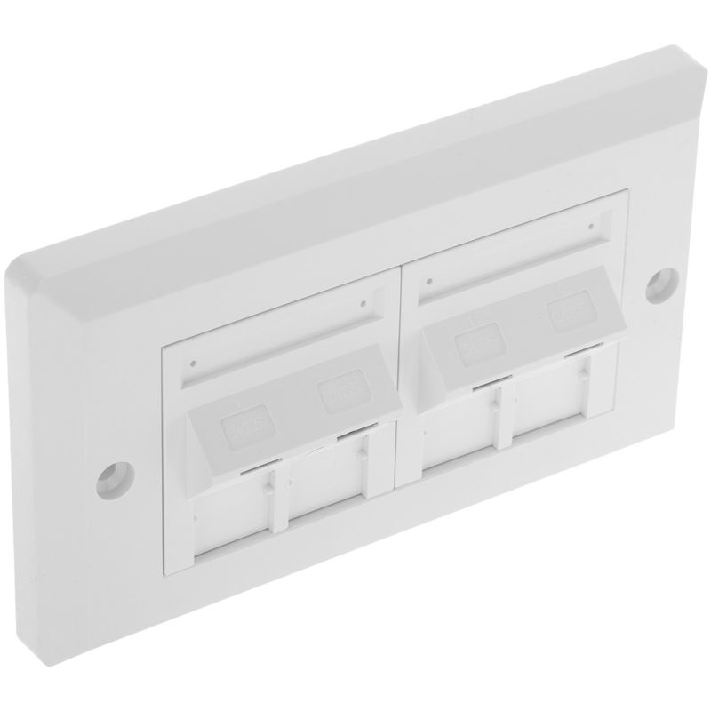 Placa de pared de 140x80 de 4 RJ45 Cat.5e UTP - RI05300 - 01