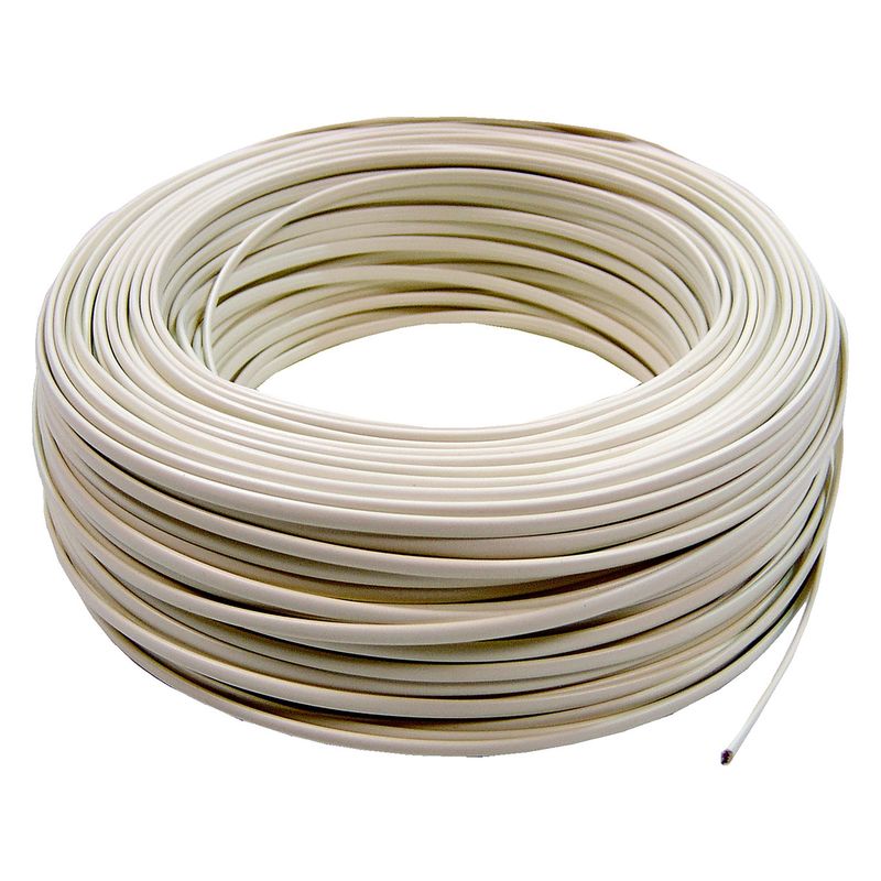 Bobina Cable Telefónico Rígido 2-Hilos Marfil (250m) - RT00500 - 01