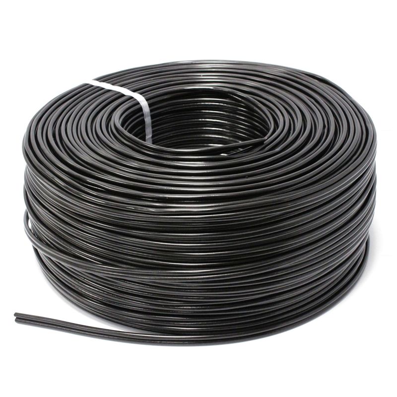 Bobina de cable coaxial RG59 y cable eléctrico 2x0.5mm2 200m - RC01700 - 01